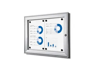 Vitrinebord Quantore luxe 2x A4 zilver - 1