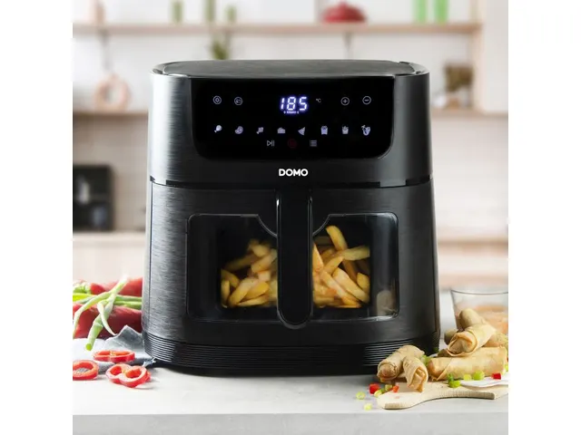 Friteuse à air chaud avec fenêtre de visualisation 8 litres