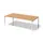 vergadertafel/directiebureau,HxBxD 650-850x2400x1200mm,rechthoekig