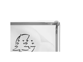 Wand poster lijst A3 aluminium/kristal - 6