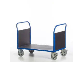 Platformwagen 1000kg Laadvlak 1200x800mm 2 Kopwanden Ral 5010 - 8