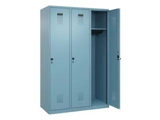locker,HxBxD 1850x1200x500mm,3vak,vak B 400mm,draaigrendel - 2