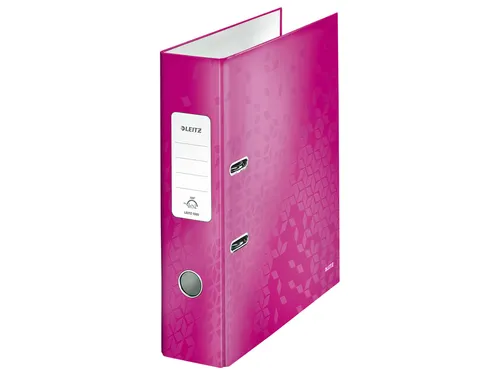 Ordner Leitz 1005 WOW 180° A4 80mm karton roze