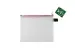 etui B6 PVC-vrij transparant met rode rits
