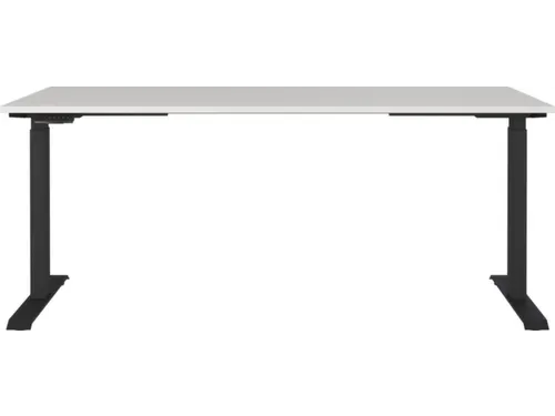 Elektrisch ihv bureau,HxBxD 720-1200x1800x800mm,blad lichtgrijs