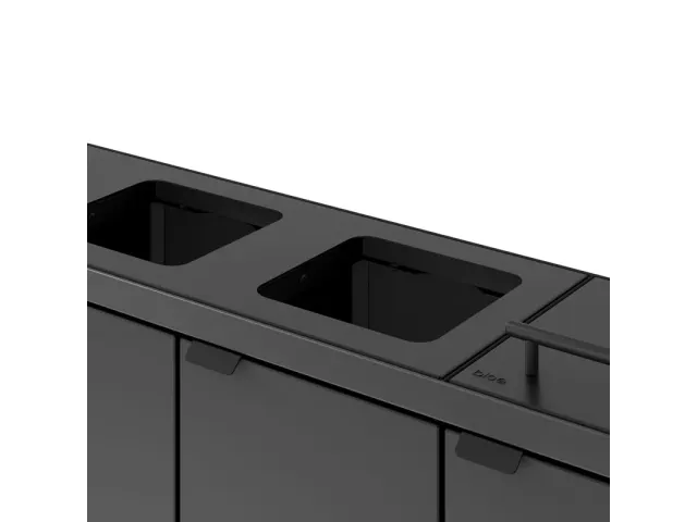 Bica Basic 883 Afvalscheidingsunit 4x45 liter Antraciet