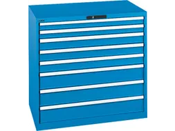 ladekast HxBxD 1000x1023x725mm 8laden key lock lak RAL5012