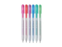 Gelschrijver Sakura Gelly Roll Metallic 08 klikfunctie set à 6 kleure