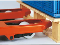 Palletwagen 2.5t Zwenk-/vorkwielen Rubber/pu Dubbel Vorklengte 1150mm