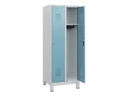 schoollocker,HxBxD 1630x600x500mm,2vak,vak B 300mm,cil.-slot,voeten