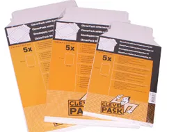 Envelop CleverPack karton A5 176x250mm wit pak à 5 stuks