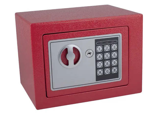 Kluis Pavo mini elektronisch 230x170x170mm rood