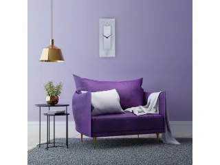 Wandklok Nextime 20x50cm glas Frosted/Mirror Dali - 10