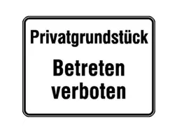 verbodsbord,Privéterrein - Betreden verboden,aluminium gemerkt