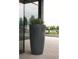 plantenzuil,rond,PE,antracietgrijs,HxØ 1100x620mm,80l