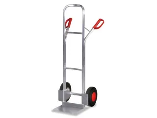 Steekwagen Aluminium Kratten 200kg 1305x572mm Massief Rubber Banden - 1