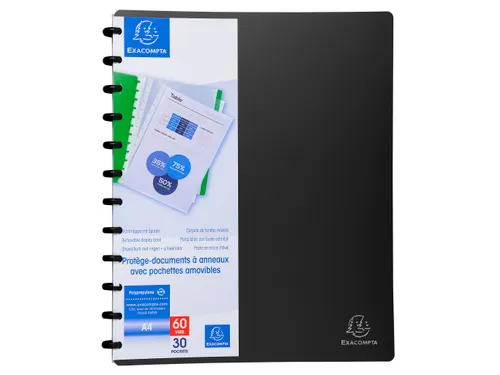 Showalbum PP ring 30 tas A4 zwart