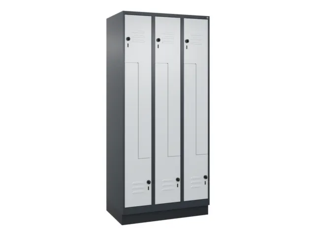 armoire vestiaire Z HxlxP 1950x900x500mm larg. compart. 150/300mm