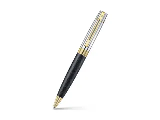 Balpen Sheaffer 300 E9347 Engraved matt black shiny chrome cap - 2