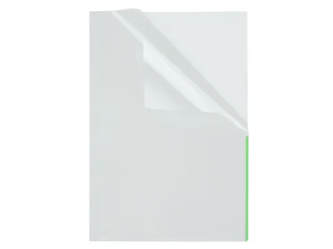 Pochette de présentation transparente Foldersys avec bande d'indexati