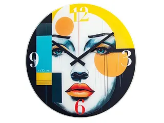 Wandklok NeXtime Vogue 43cm glas - 1