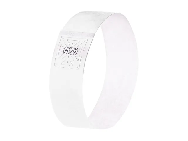 Evenementenbandjes Sigel 255x25mm wit 120 stuks