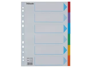 Tabbladen Esselte A4 11-Gaats Karton 6-Delig Kleur - 2