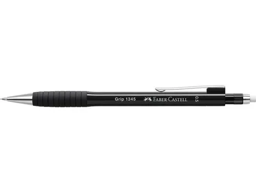 Vulpotlood Faber Castell Grip 1345 0.5mm Zwart Metallic