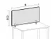 Paroi De Séparation De Table Hxlxp 600X1600X27Mm Rouge