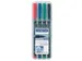 Viltstift Staedtler OHP Lumocolor 317 Medium 1.0mm Assorti 4 stuks