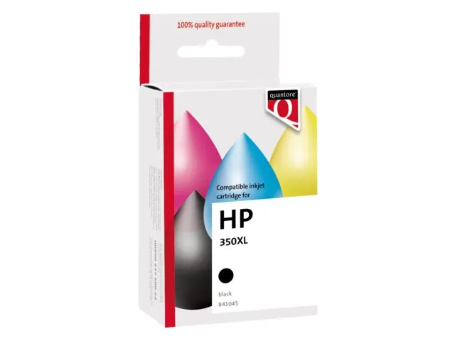 Inktcartridge Quantore alternatief tbv HP CB336EE 350XL zwart