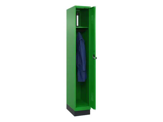 locker,HxBxD 1950x300x500mm,1vak,vak B 300mm,draaigrendel,sokkel
