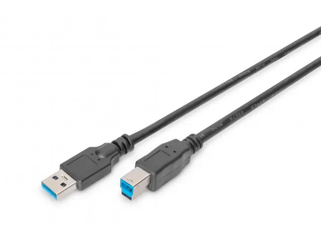 USB 3.0-aansluitkabel type A-B mannelijk/mannelijk 1,8m USB 3.0-compat