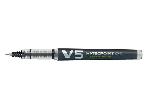 Rollerpen Pilot Hi-Tecpoint V5 Cartridge System Begreen 0.5mm Zwart