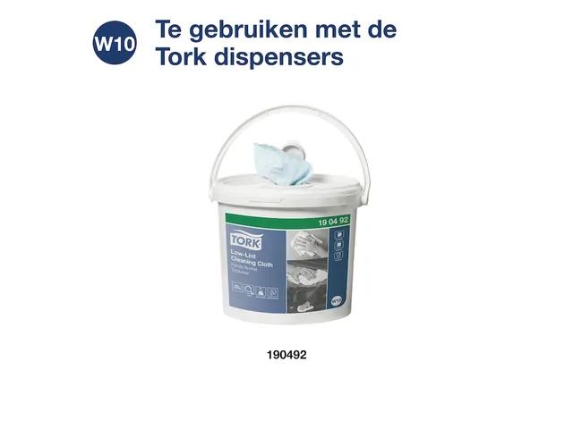 Tork 190492 Handy Emmer Reinigingsdoek W10 1-Laags Turquoise