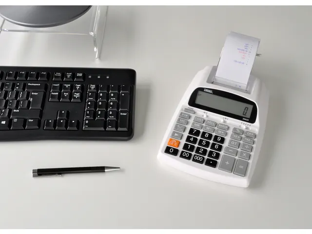 Desq Rekenmachine met telrol 2-kleuren afdruk