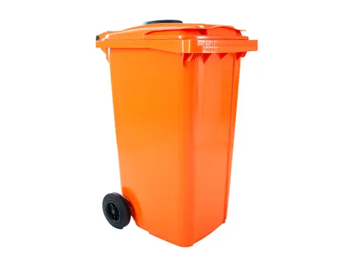 Container met rozet 240 Liter Oranje
