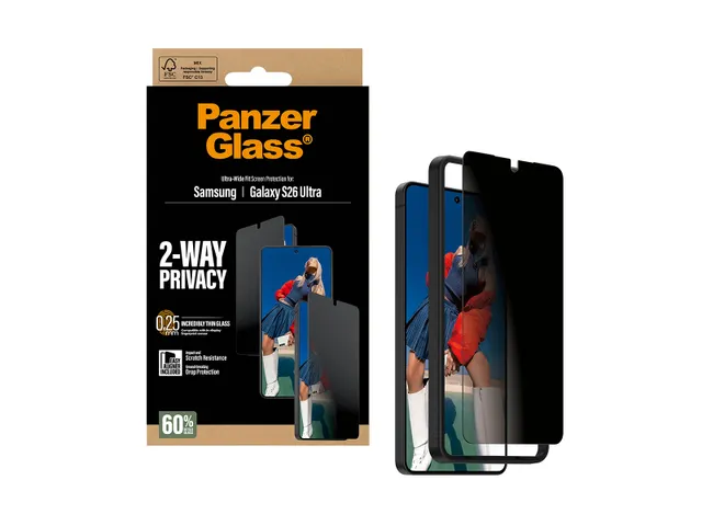 PanzerGlass Ultra-Wide Samsung Galaxy S26 Ultra Screen Protector Priva
