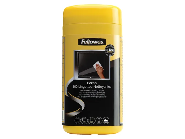 Reinigingsdoekjes Fellowes beeldscherm dispenser 100 stuks