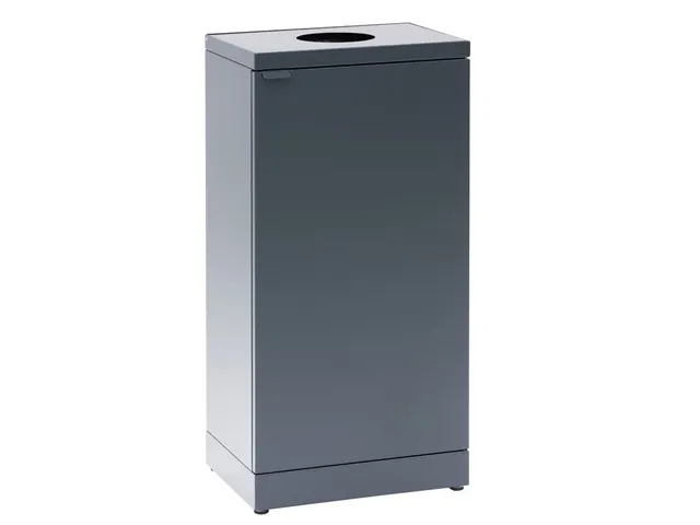 Bica 856 Afvalbak met inwerpopening 95 Liter Antraciet