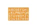 Sjabloon Standardgraph letters en cijfers 30mm