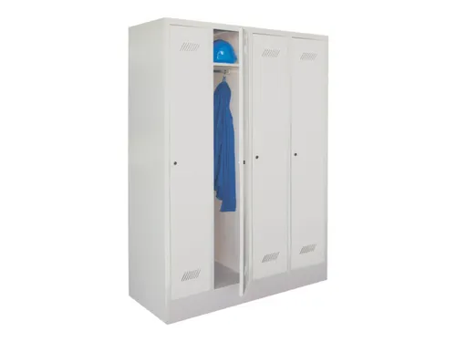 locker,HxBxD 1850x1200x500mm,4vak,vak B 300mm,RAL7035,front RAL7035