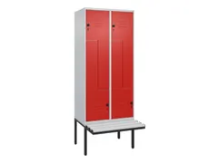 armoire vestiaire Z HxlxP 2120x800x815mm 4compart.