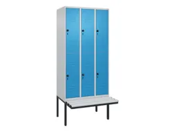 Dubbeldekse dekenkist,HxBxD 2120x900x815mm,3x2vak.,vak B 300mm