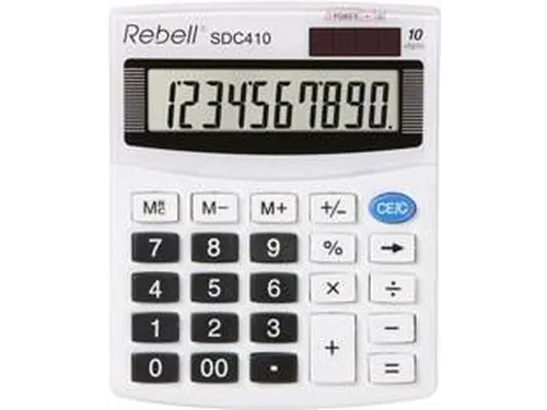 Calculator Rebell-SDC410-BX wit desktop