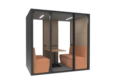 Soundproof Workstation Belcel Sound of Silence II L, 4 personen