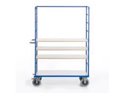 etagewagen,draagverm. 600kg,4etage(s),laadvl. LxB 1200x740mm,houtetage