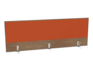 opzetpaneel,v. bureau,aanbouw achter,B 1600mm,NT-cherry,BN3012-oranje - 1