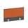 baliepaneel bureau aanbouw achter MS-donkergrijs BN3012-oranje 1000mm