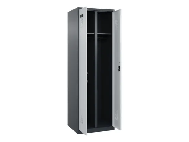 locker voor scheiding van kleding,HxBxD 1850x600x500mm,2vak